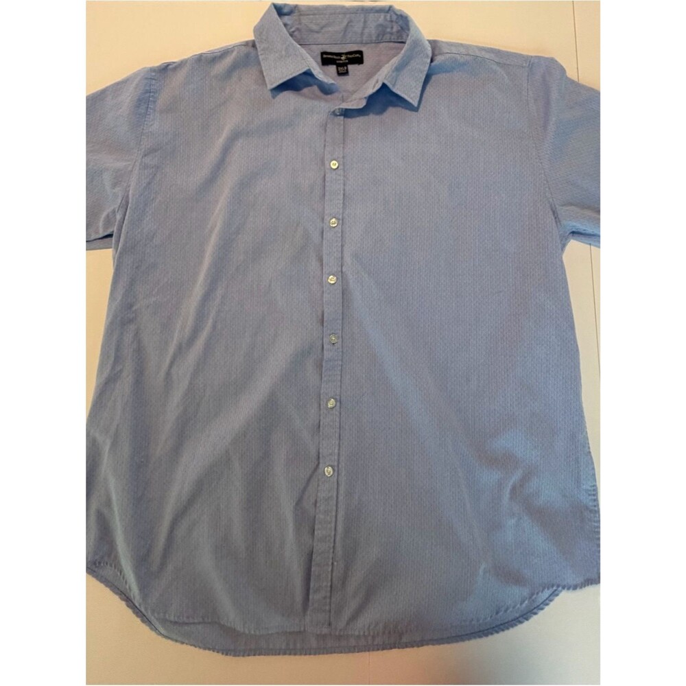 Beverly Hills Polo Club Men's Light Blue Button-Down Shirt --3XLB